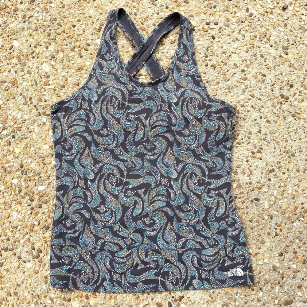 North Face Dotted Spotted Circle Tank Top L